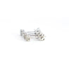 1/2 Carat Natural Diamond 4-Prong Basket Stud Earrings In 14K White Gold