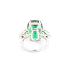 12.68 Carat Zoisite Green Tanzanite & Diamond Ring in Platinum 950 | IGI Certified