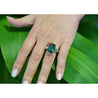 12.68 Carat Zoisite Green Tanzanite & Diamond Ring in Platinum 950 | IGI Certified