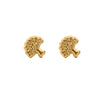 14K Gold Tree of Life Stud Earrings On Screw Backs