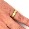 14K Gold Uneven Curved Ring in Brushed Gold