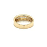 14K Solid Gold Channel Set Round Cut Diamond 6.5mm Band Ring