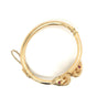 14K Yellow Gold Double Rams Head Bangle Bracelet