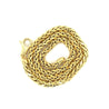 14K Yellow Gold Franco Spiga Link Necklace 4.8MM 18-20 Inches