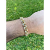 14k Solid Gold UNISEX circle link bracelet with box closure