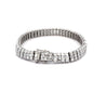 16 Carat Baguette Cut Diamond 18K White Gold Multi-Link Bracelet