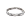 16 Carat Baguette Cut Diamond 18K White Gold Multi-Link Bracelet