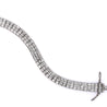 16 Carat Baguette Cut Diamond 18K White Gold Multi-Link Bracelet