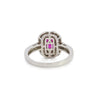 1.53 Carat Ruby and Diamond Platinum Vintage Ring