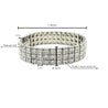 23.5 Carat Natural Round Cut Diamond 3 Row Box Set Tennis Bracelet