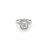 2.14 Carat Lab Grown Radiant Cut Diamond Split Shank Engagement Ring