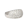 2.51 Carat Diamond Pavé Cluster Band Platinum Ring