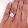 2.79 Carat Lab Grown Diamond Engagement Ring in 14K White Gold Solitaire 4-Prong Setting