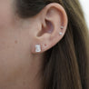 3 Carat Emerald Cut Lab Grown Diamond Stud Earrings