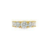 3 Carat TW 18K Yellow Gold Multi Stone Lab Grown Diamond Band Ring