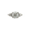 3.02 carat H/VVS2 Cushion Lab Grown Diamond 3-Stone Platinum Ring