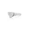 3.06ct Heart Cut K/VS2 GIA Certify Platinum Engagement Ring