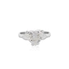 3.06ct Heart Cut K/VS2 GIA Certify Platinum Engagement Ring