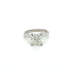 3,20 Karat Radiant Cut Lab Grown Diamant Solitaire Ring