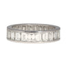 4 Carat Baguette Cut Natural Diamond Wedding Band Ring in Platinum Channel Setting