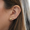 5mm Classic 14K Yellow Gold Ball Stud Earrings In Screw Backs