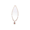 AGL Certified 22 Carat Pear Cut Burma Ruby and Diamond Chandelier Necklace