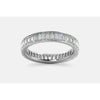 Assay Channel Emerald Cut Diamond Eternity Band Ring 14K White Gold