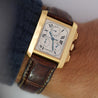 Cartier 18k Gold Tank Francaise Chronograph XL Watch