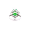 Certified 5.16 Carat Fei Cui Type A Jadeite Jade and Diamond Cocktail Ring