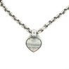 Chopard Happy Diamond 18Kt White Gold Heart Shape Pendant Necklace with Pouch & Papers