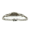 Edwardian Era 20 Carat Old Euro Cut Diamond Bracelet In Platinum Setting