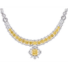 Extraordinary GIA Certified 50 Carat Fancy Yellow Diamond Necklace in 18K Gold