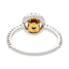 GIA Certified 0.46 Carat Fancy Deep Orange Yellow Diamond Engagement Ring