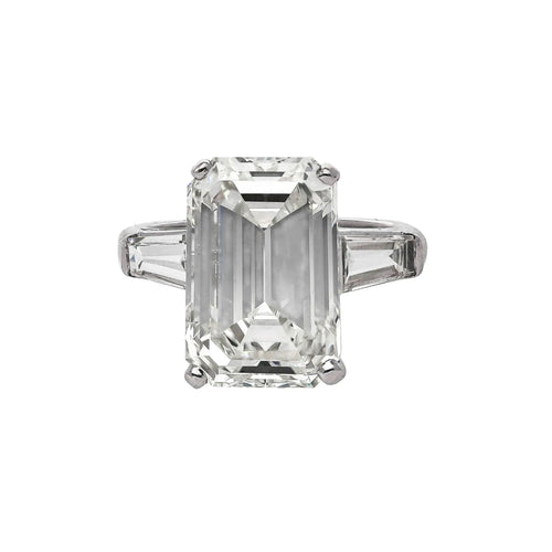 VS1 Diamond Platinum Three Stone Ring