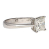 GIA Certified 1.64 Carat Princess Cut Diamond In Tiffany Setting 18K White Gold Ring