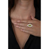 GIA Certified 1.92 carat Brownish Greenish Yellow Marquise Cut Diamond Ring