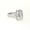 GIA Certified 5.09 Carat D Color VVS2 Clarity Emerald Cut Diamond 18K Ring