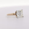 GIA Certified 5.13 Carat Princess Cut M/SI2 Diamond Solitaire Engagement Ring