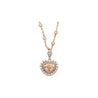 GIA Certified 5.78ct Color Shield Cut Diamond Pendant Necklace