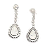 GIA Certified 7.51 Carat Total Pear Cut Diamond Drop Earrings in 18K White Gold