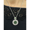 GIA Certified 8.58 Carat Demantoid Pendant Necklace in 18K White Gold