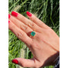 GRS Certified 2.09 Carat Natural Colombian Emerald Set in 18k Solid Gold Ring