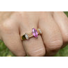 Marquise Cut Pink Sapphire in 14k Rose Gold Retro Style Ring