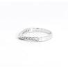 Natural Diamond Contoured Wedding Band Stacking Ring in 14K White Gold