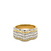 Natürlicher Prinzessschliff Diamant Stern Cluster Ring in 18k Gold