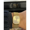 Piaget 9741 Vintage 18k Mens Watch with Gold Champagne Strap