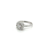 Tiffany & Co. Vintage Flower Shape Diamond Ring in Platinum Setting