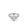 Tilted Square Frame 3.31CT Cushion Cut Lab Grown Diamond Ring