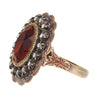 Victorian Era Antique 3.5 Carat Citrine and Diamond GIA Certified in Silver/Gold Ring