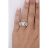 Vintage 1.85 Carat Marquise Cut Diamond Cocktail Platinum East-West Ring